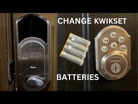 How To Change Battery Kwikset Electronic Deadbolt Lock
