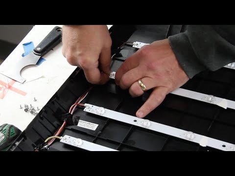 Vizio 55” LED TV - No Backlights Bad LEDs - How To Replace LED Strips E55 EM55