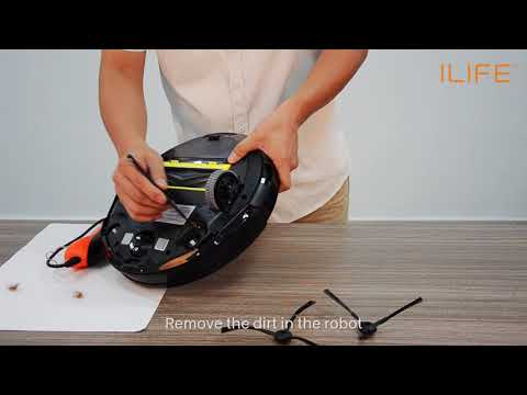 How to clean side brushes | ILIFE A6 Robot Vacuum Cleaner