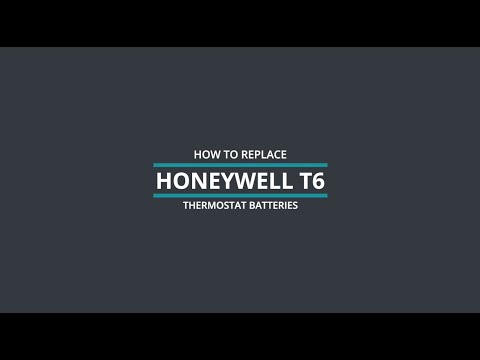How To: Replace Honeywell T6 Thermostat Batteries