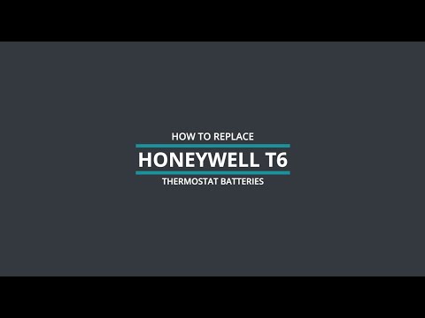 How To: Replace Honeywell T6 Thermostat Batteries