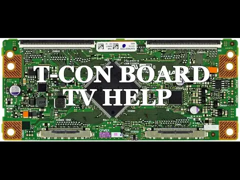LCD TV Repair Tutorial - T-Con Board Common Symptoms &amp; Solutions - How to Replace T-Con Board