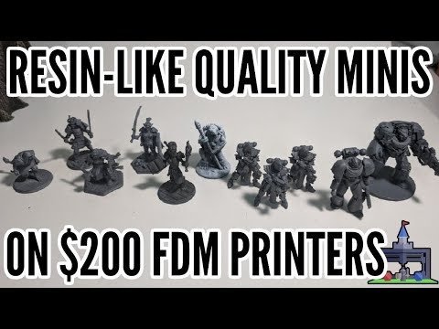 How To Print Resin-Like FDM Minis on $200+ 3D Printers (Printing The Game #3)