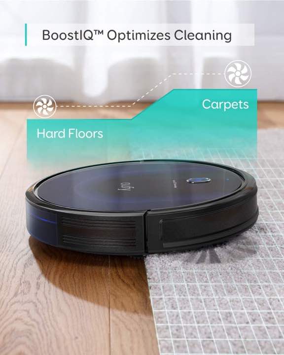 eufy BoostIQ Robovac 15c has BoostIQ Technology that optimizes cleaning