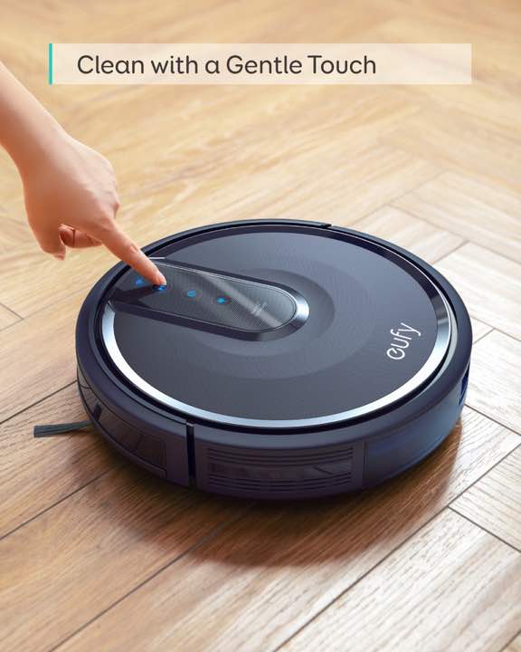 eufy BoostIQ Robovac 25c Gentle Touch Buttons on the Top