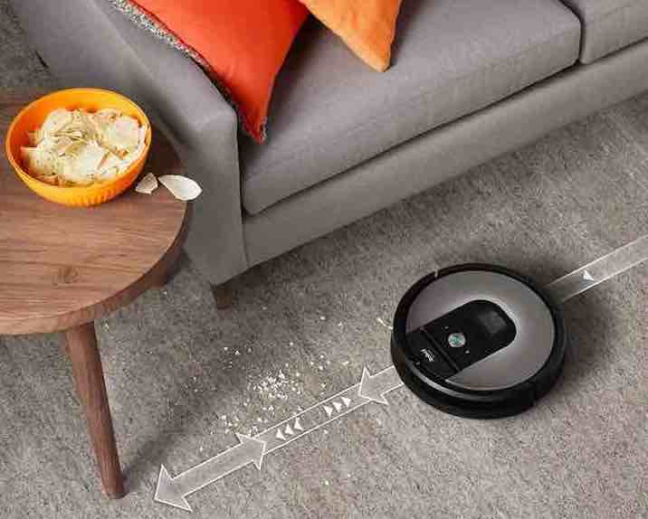 iRobot Roomba 960 Dirt Detect Technology that automatically detects and cleans dirt