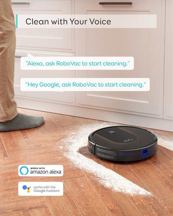 eufy BoostIQ Robovac 30c Voice Control Alexa Google Assistant