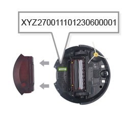 Roomba 900 Series Find the Serial Number