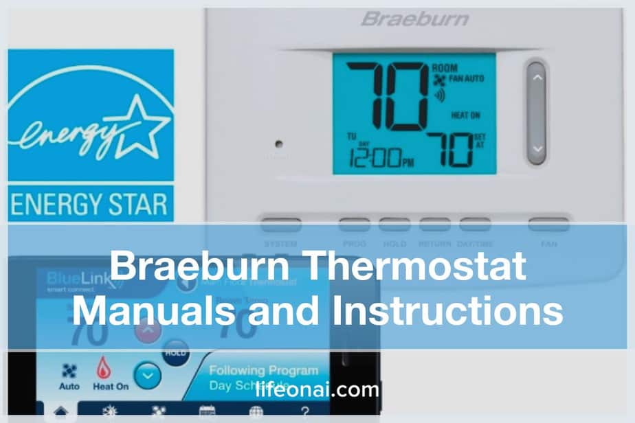 how to set a braeburn thermostat