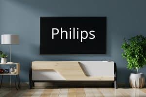 philips tv screen black with sound