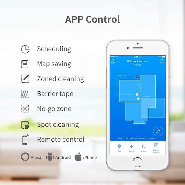 Roborock Mobile App Controls