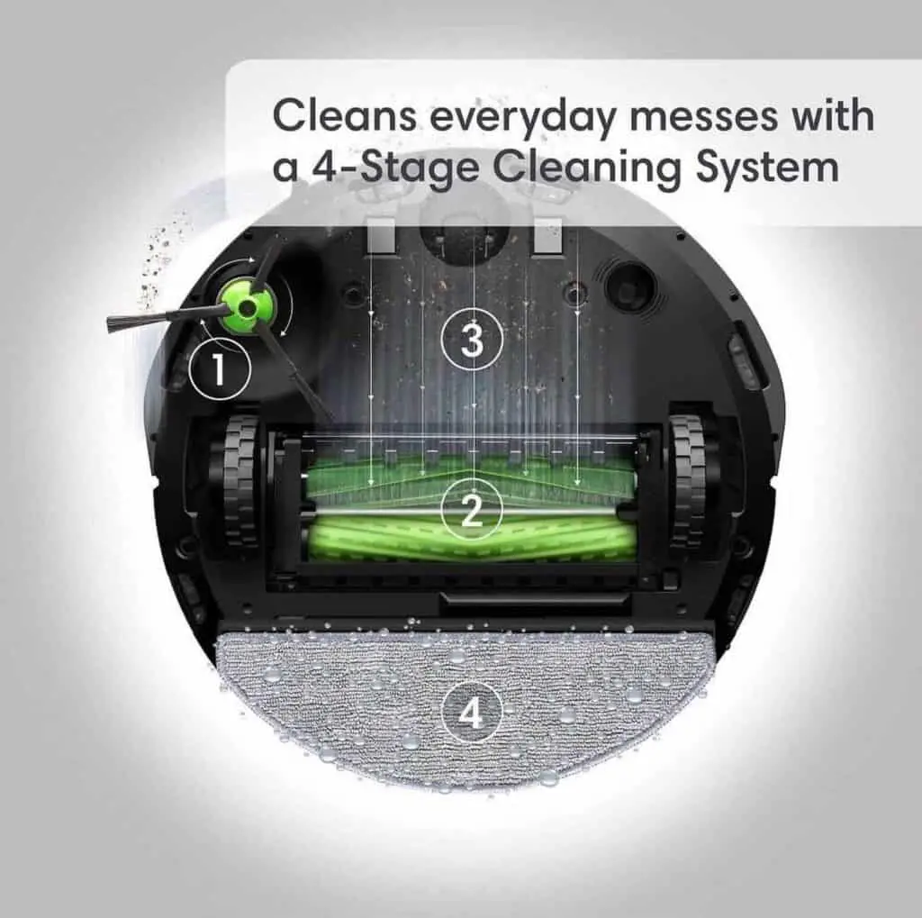 Discover the revolutionary Roomba Combo i5, a high-performance vacuum cleaner designed to clean everyday messes effortlessly. Equipped with an advanced 4 stage cleaning system, this intelligent device ensures pristine