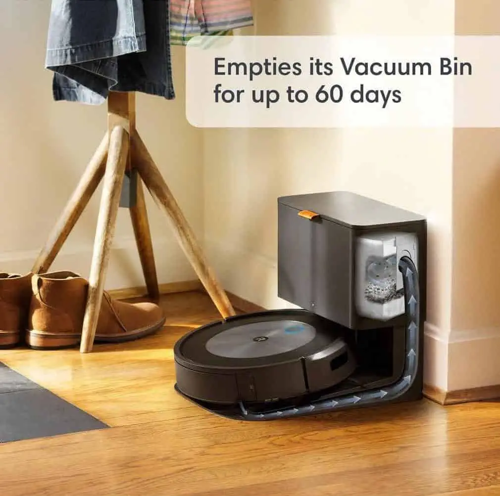The Roomba combo j5+ robot vacuum is emptying its vacuum bin for up to 60 days.