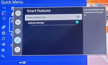 Samsung TV Autorun Smart Hub