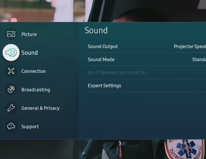 Samsung TV Increase Volume in Sound Settings