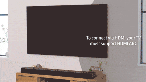 Connect Samsung TV with HDMI ARC